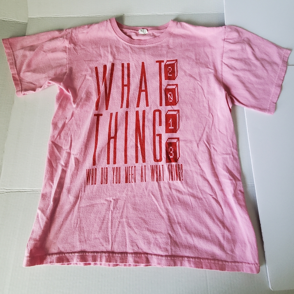 What Thing 2013 Concert Graphic T-Shirt. Men's Medium. Modesto California. LNPWC
